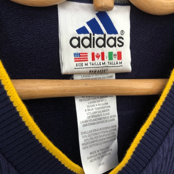 Adidas Golf Mens Sleeveless V-Neck Sweater size Medium M color Navy Blue - Picture 3 of 7